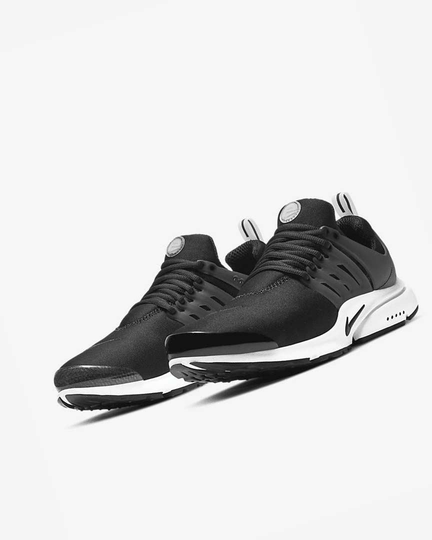 Black / White / Black Men's Nike Air Presto Sneakers | UK5225