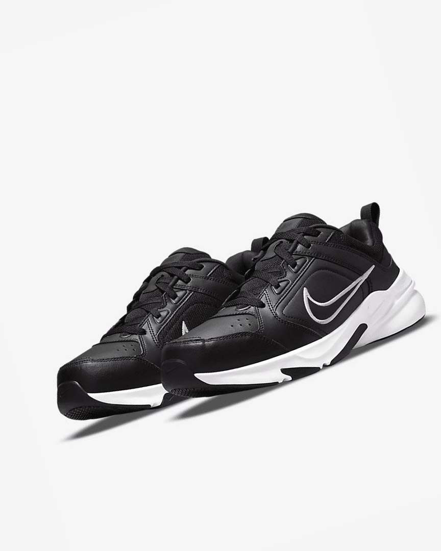 Black / White / Black Men's Nike Defy All Day Training Shoes | UK2278