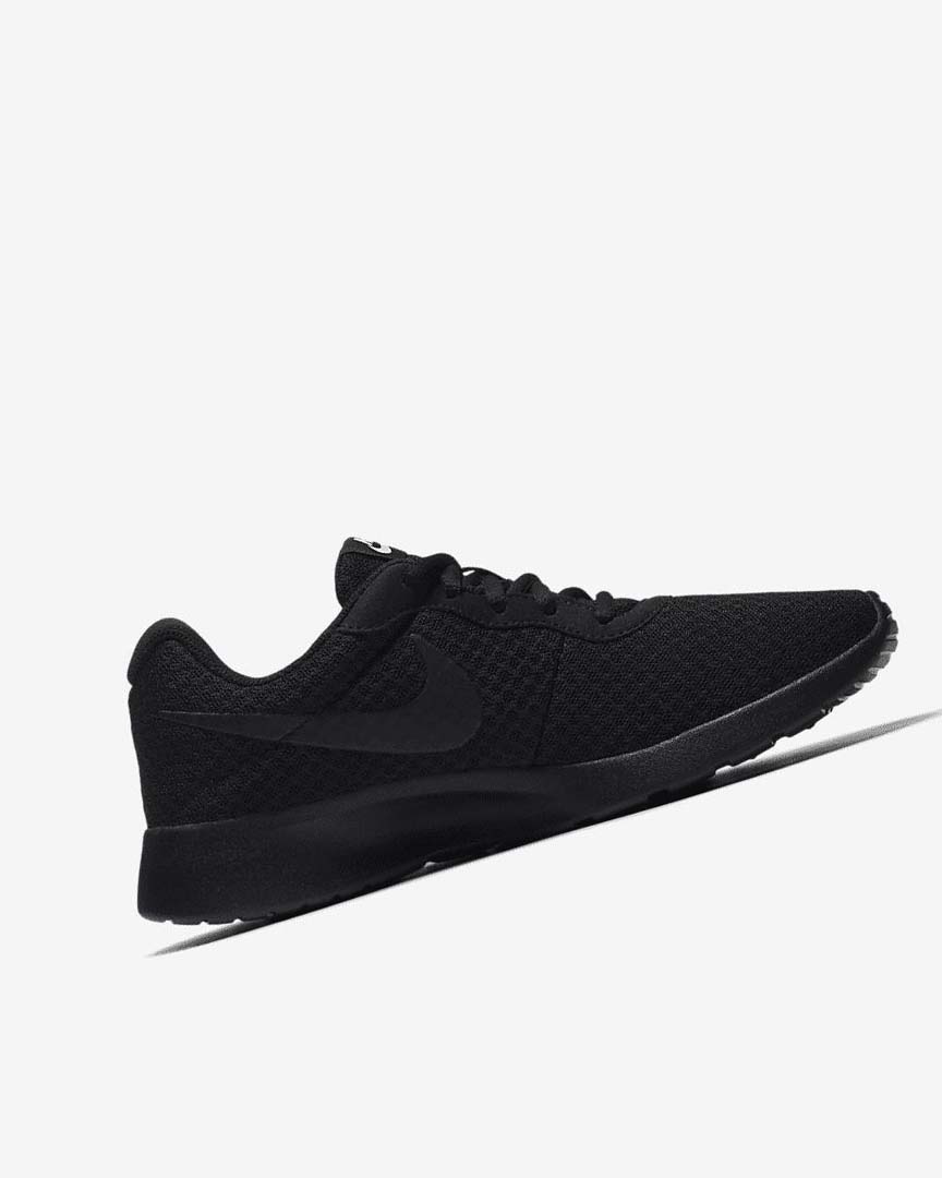 Black / White / Black Women's Nike Tanjun Sneakers | UK3142