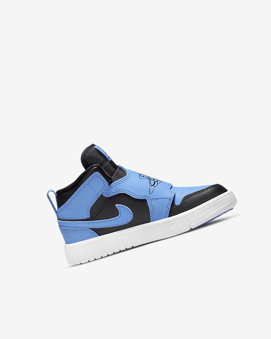 Black / White / Blue Boys' Nike Sky Jordan 1 Shoes | UK5280