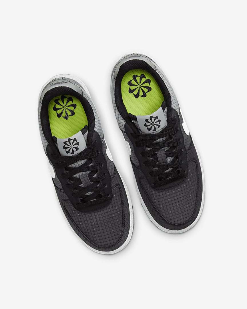 Black / White Boys' Nike Air Force 1 Crater Sneakers | UK2631