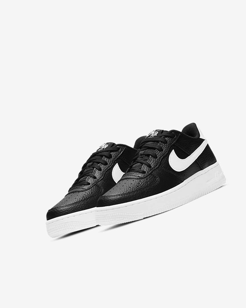 Black / White Boys' Nike Air Force 1 Sneakers | UK4777