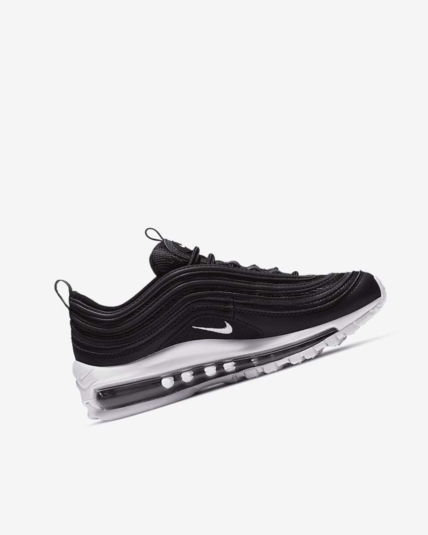 Black / White Boys' Nike Air Max 97 Casual Shoes | UK2383