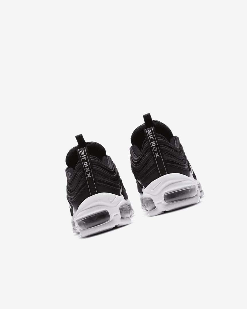 Black / White Boys' Nike Air Max 97 Casual Shoes | UK2383