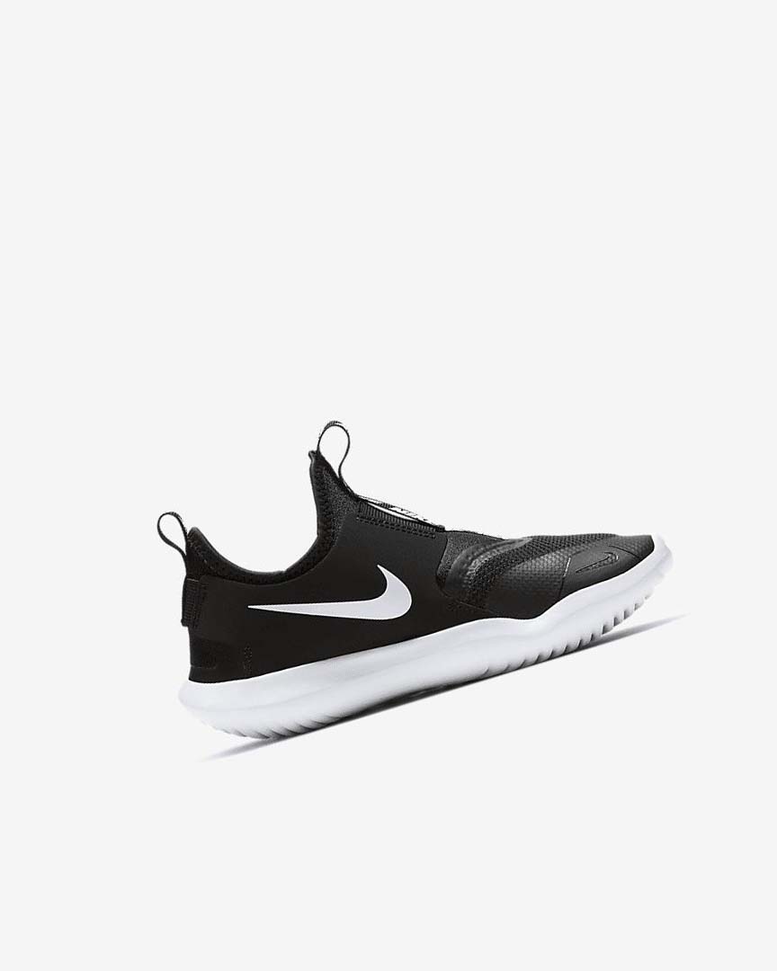 Black / White Boys' Nike Flex Runner Shoes | UK4554