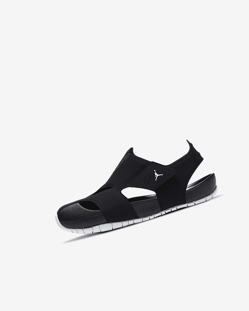 Black / White Boys\' Nike Jordan Flare Shoes | UK2346