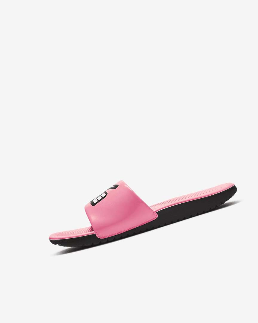 Black / White Boys\' Nike Kawa Slides | UK4615