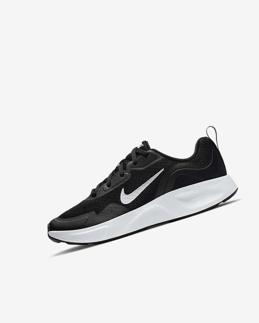 Black / White Boys\' Nike Wearallday Sneakers | UK2886