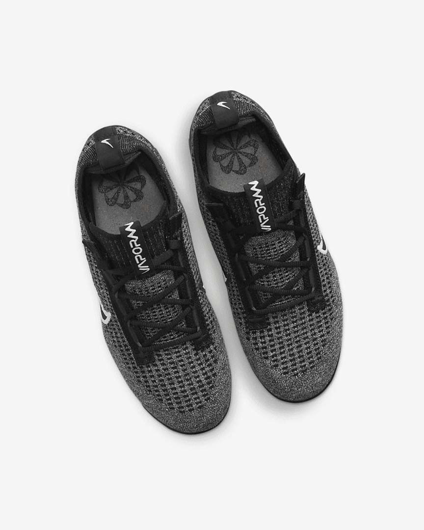 Black / White / Dark Grey / Black Boys' Nike Air VaporMax 2021 FK Sneakers | UK4645