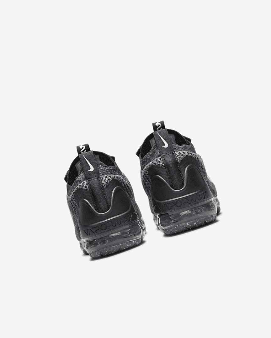 Black / White / Dark Grey / Black Girls' Nike Air VaporMax 2021 FK Sneakers | UK2239