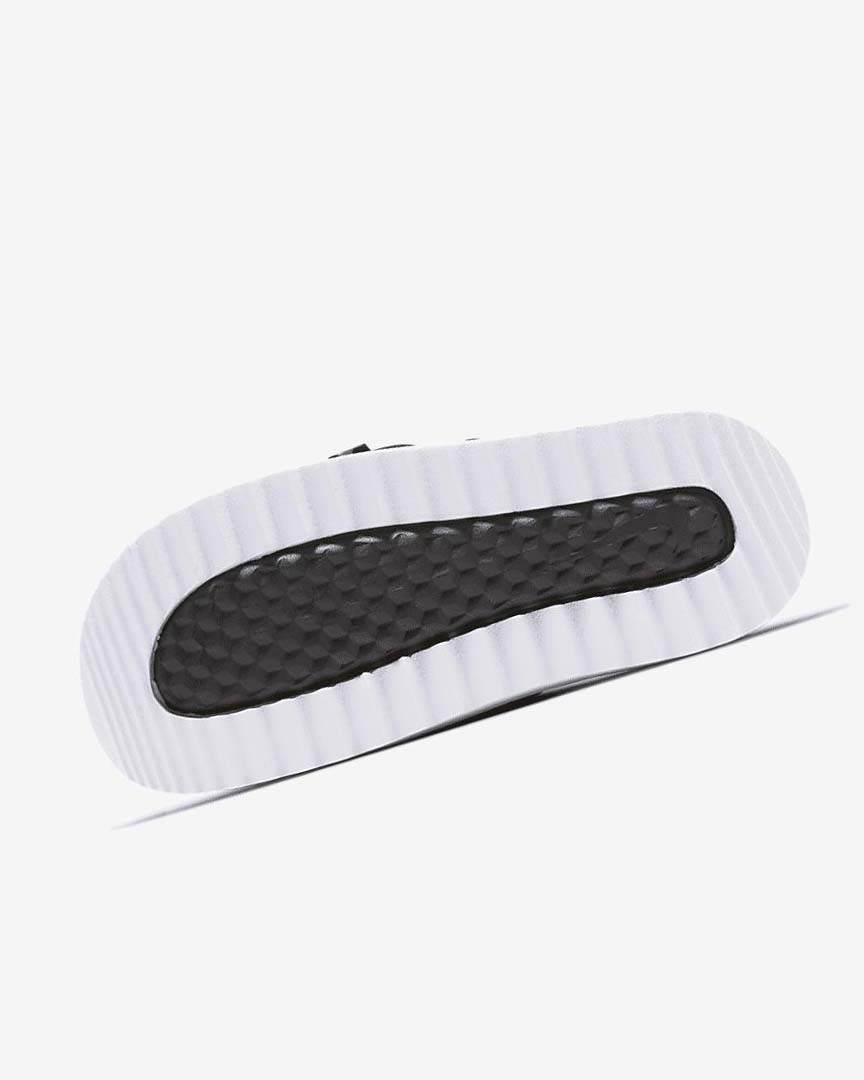 Black / White / Dark Grey Women's Nike Asuna Slides | UK2815