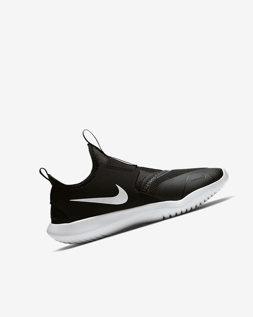 Black / White Girls' Nike Flex Runner Running Shoes | UK5010