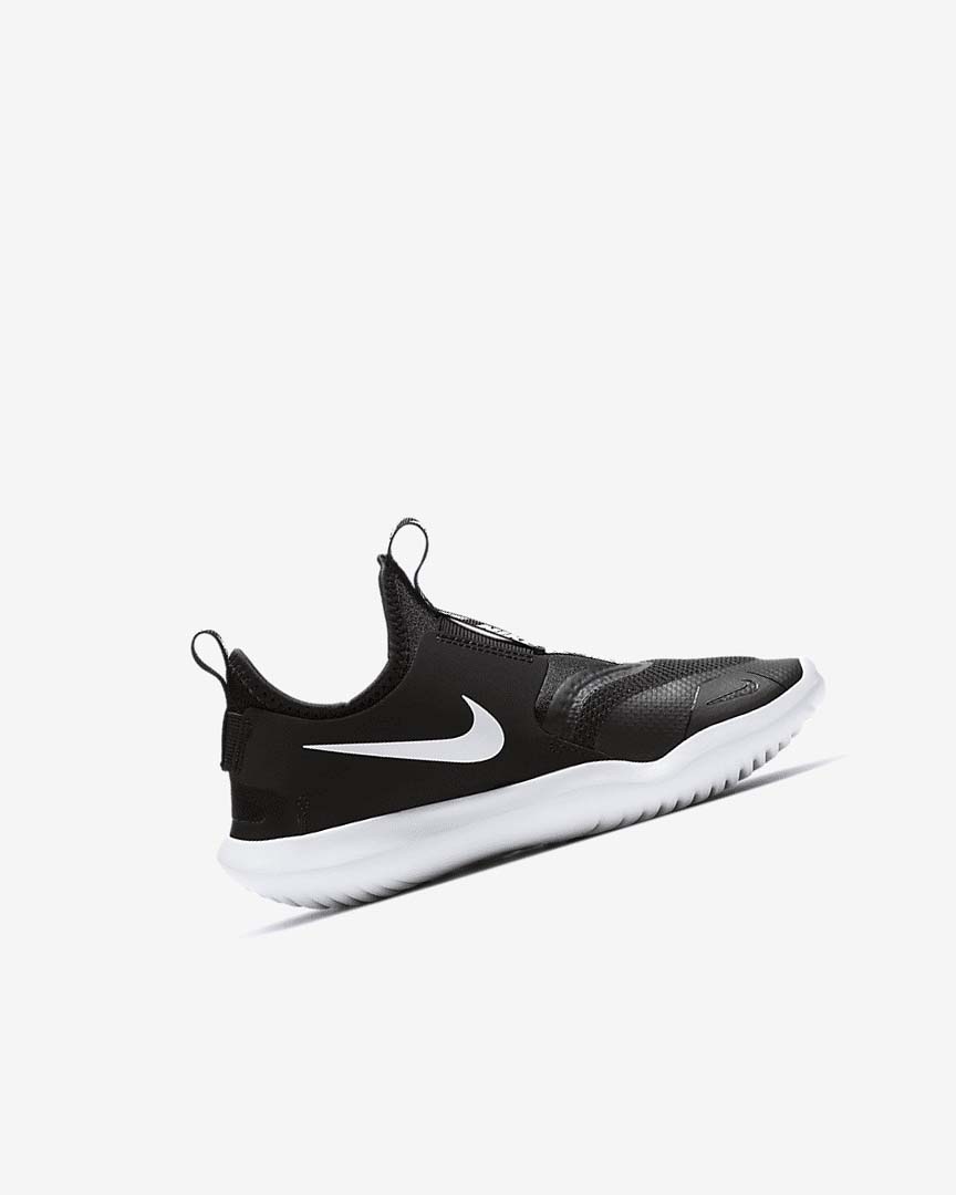 Black / White Girls' Nike Flex Runner Shoes | UK5325