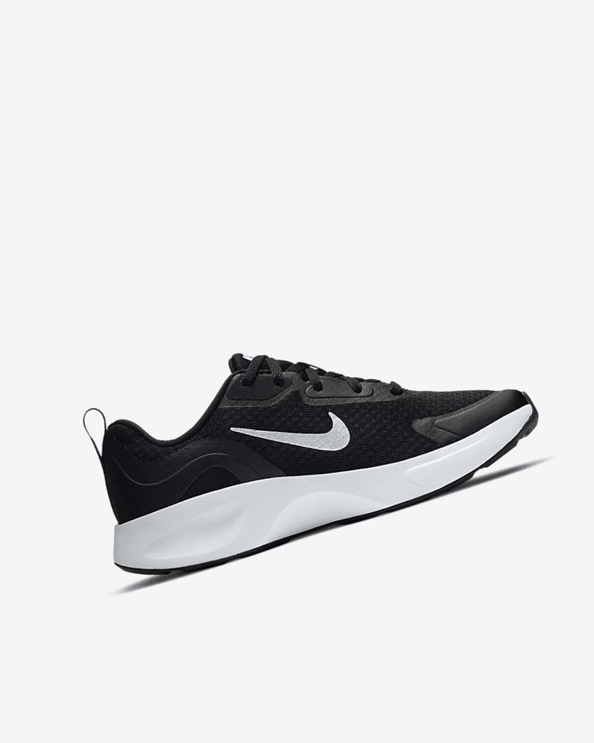 Black / White Girls' Nike Wearallday Sneakers | UK4931