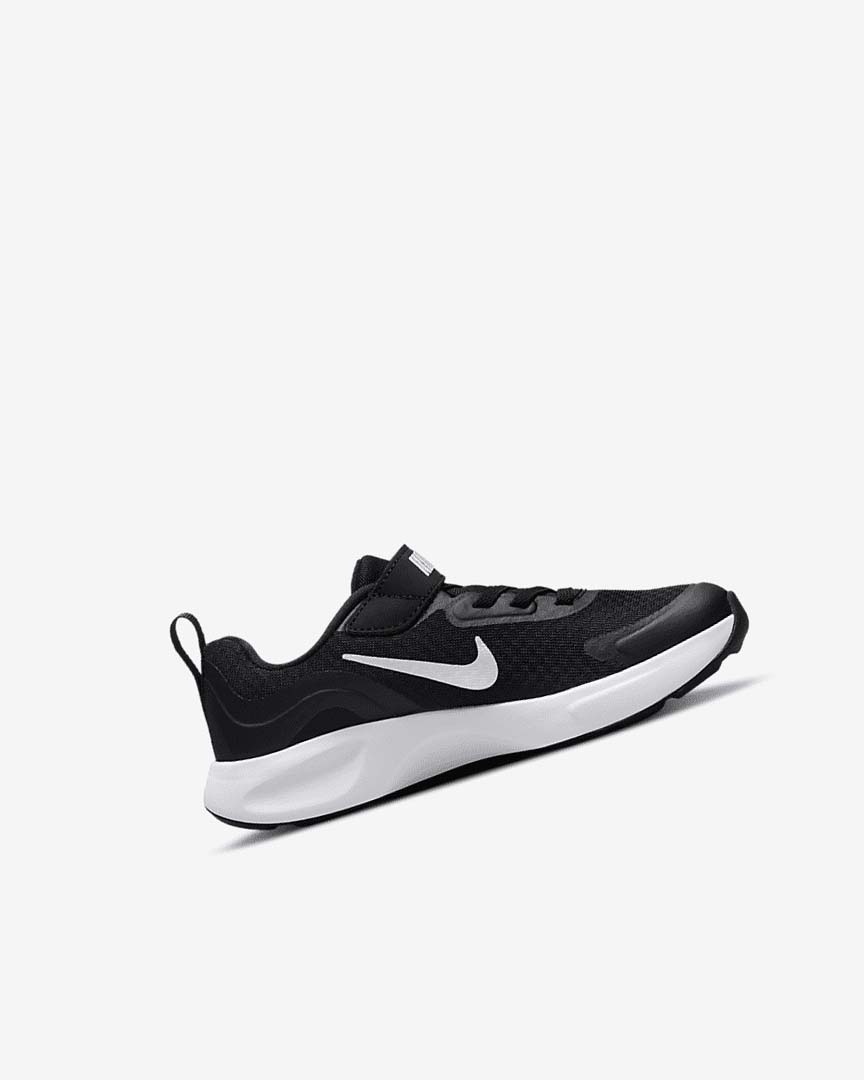 Black / White Girls' Nike Wearallday Sneakers | UK5239