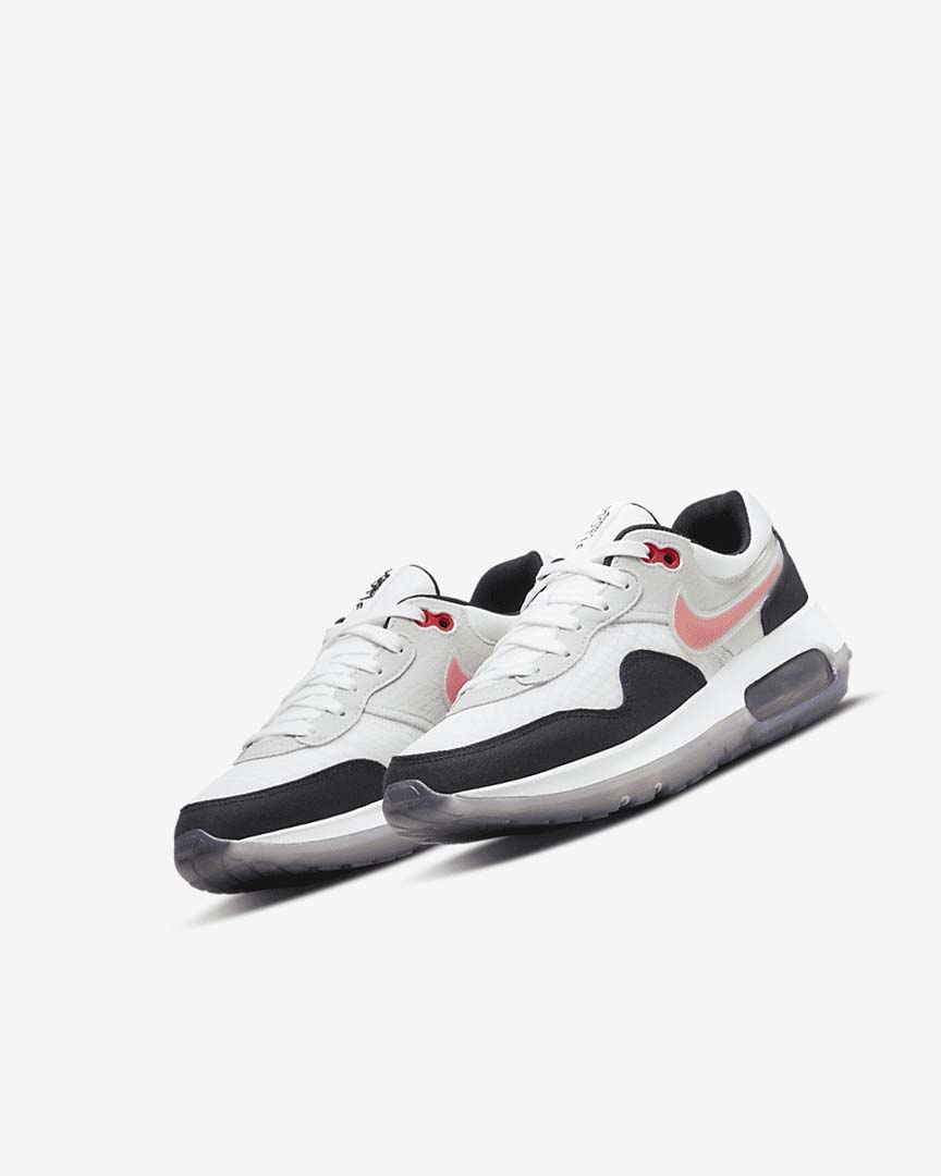 Black / White / Grey / Red Girls' Nike Air Max Motif Shoes | UK3145