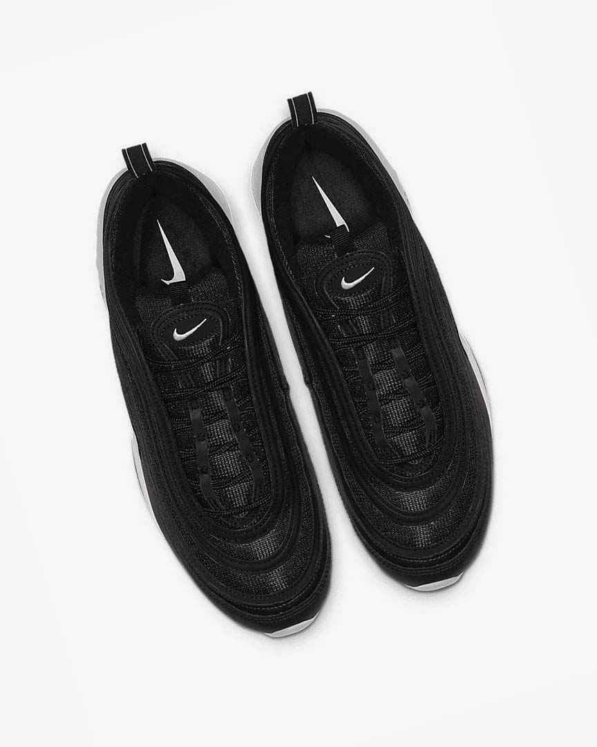 Black / White Men's Nike Air Max 97 Casual Shoes | UK2953