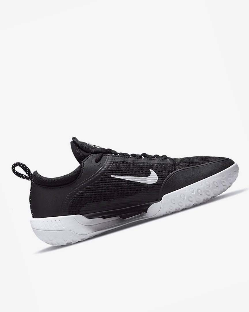 Black / White Men's Nike Court Zoom NXT Tennis Shoes | UK4861