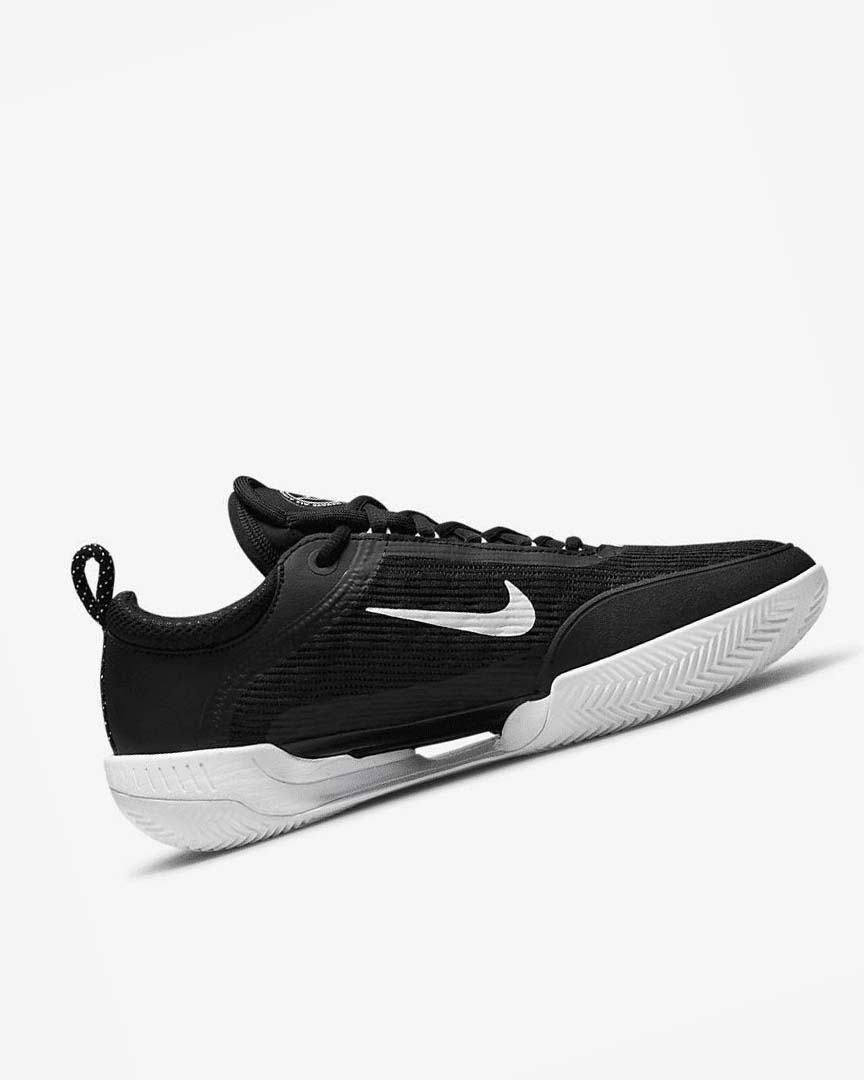 Black / White Men's Nike Court Zoom NXT Tennis Shoes | UK5058