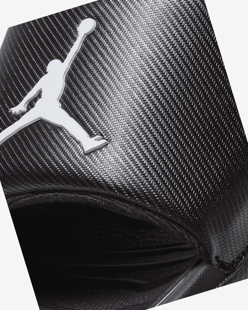 Black / White Men's Nike Jordan Break Slides | UK4801