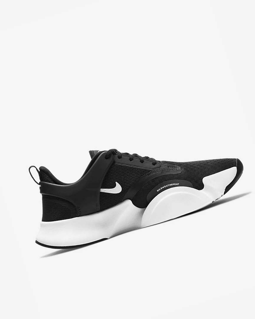 Black / White Men's Nike SuperRep Go 2 Training Shoes | UK2840