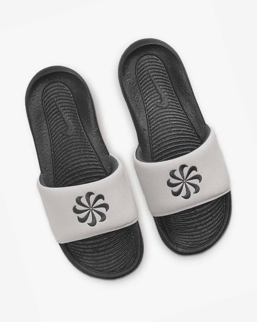 Black / White Men's Nike Victori One Next Nature Slides | UK4788