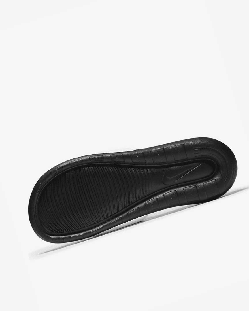 Black / White Men's Nike Victori One Slides | UK4781