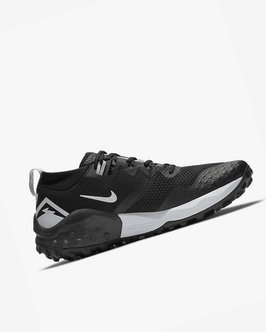 Black / White Men's Nike Wildhorse 7 Trail Running Shoes | UK5204