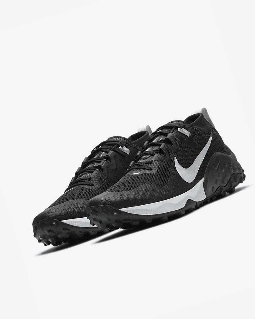 Black / White Men's Nike Wildhorse 7 Trail Running Shoes | UK5204