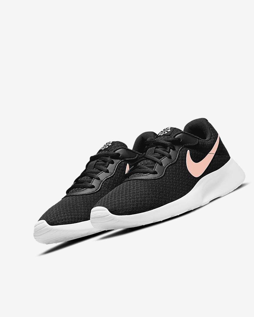 Black / White / Metal Red Brown Women's Nike Tanjun Sneakers | UK2989