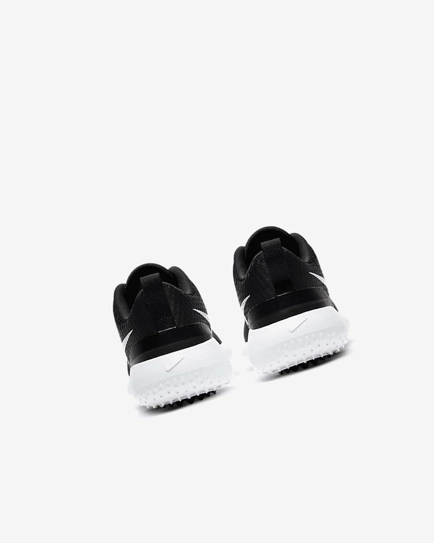 Black / White / Metal White Girls' Nike Roshe G Jr. Golf Shoes | UK3205