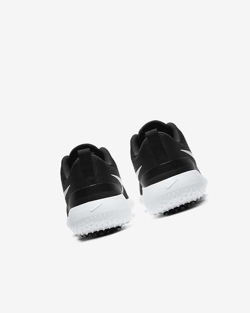 Black / White / Metal White Women's Nike Roshe G Golf Shoes | UK5520