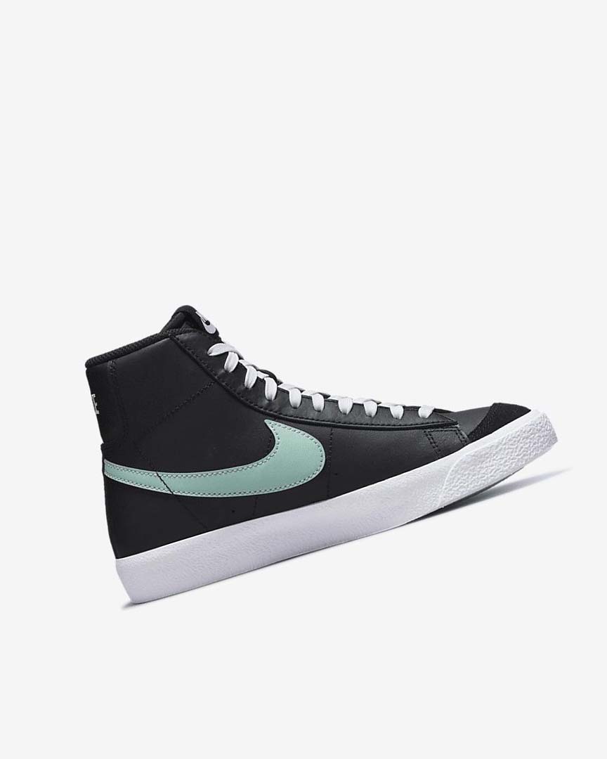 Black / White / Mint Boys' Nike Blazer Mid '77 Sneakers | UK5486