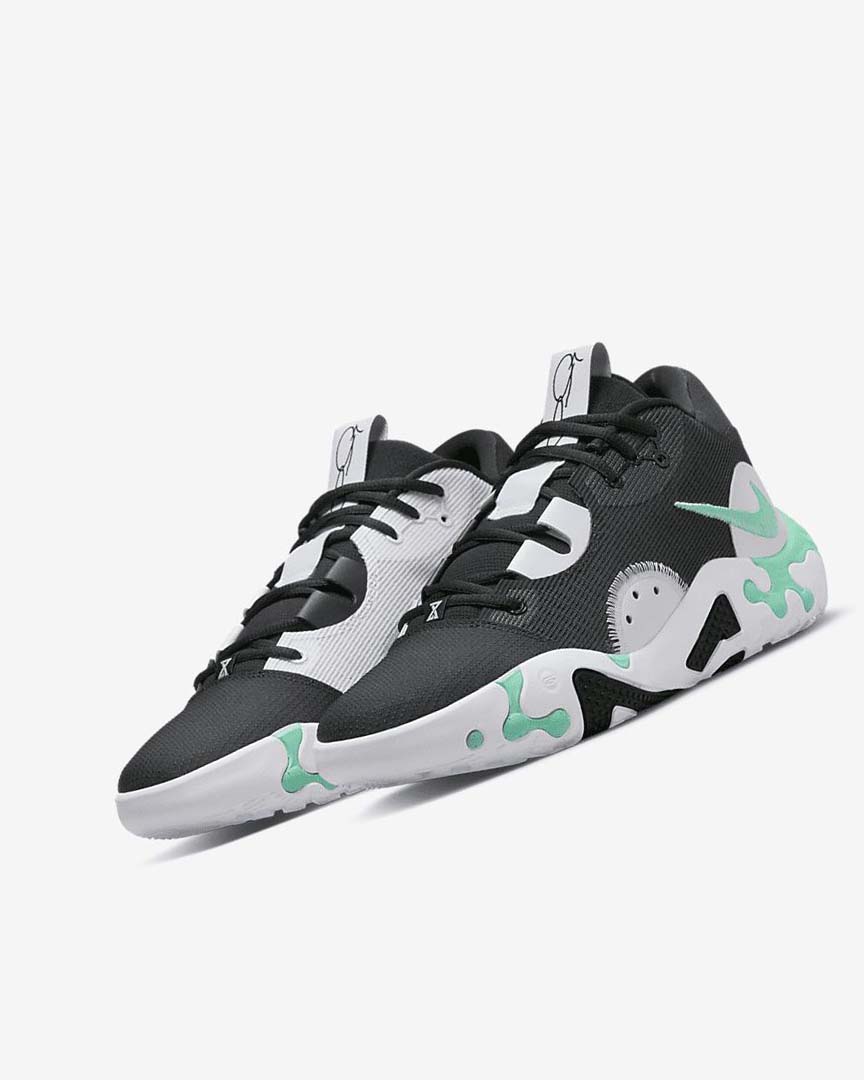 Black / White / Mint Women's Nike PG 6 Basketball Shoes | UK5118