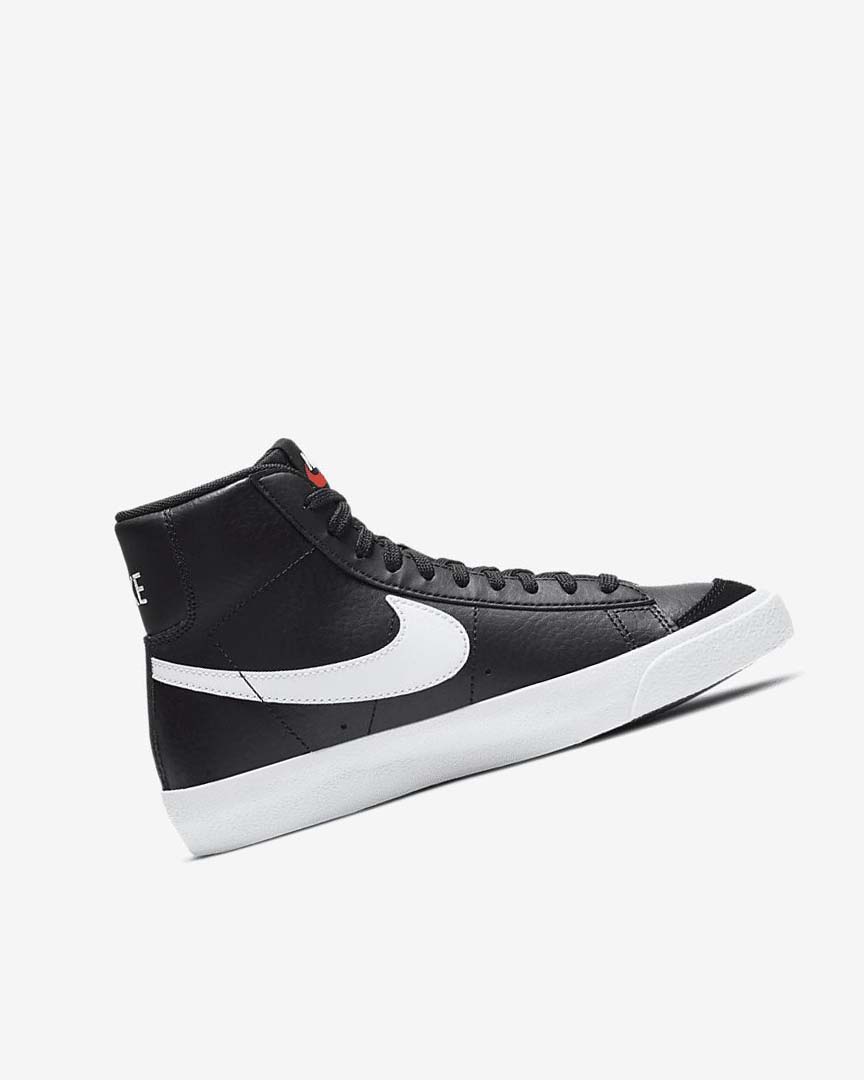 Black / White / Orange Boys' Nike Blazer Mid '77 Sneakers | UK4709