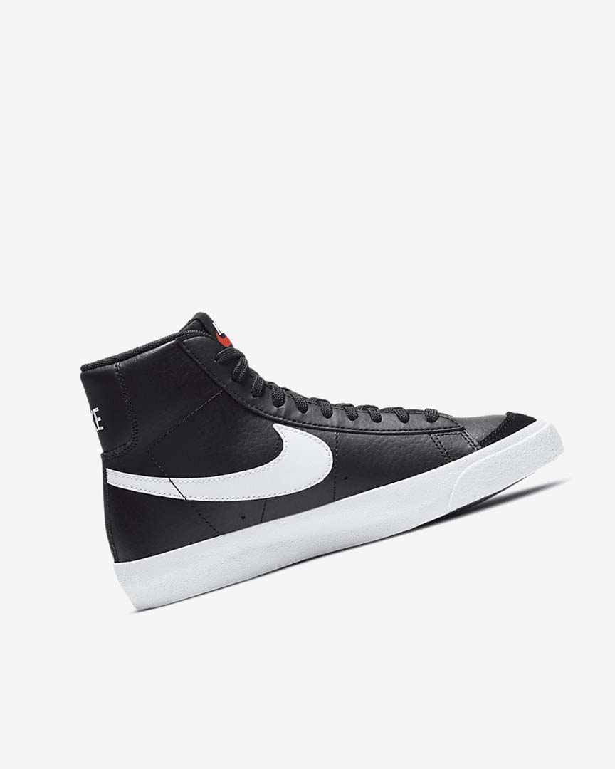 Black / White / Orange Girls' Nike Blazer Mid '77 Sneakers | UK4683