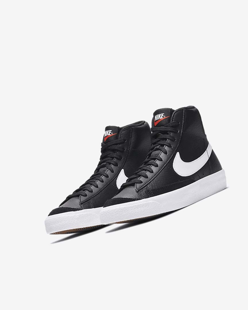 Black / White / Orange Girls' Nike Blazer Mid '77 Sneakers | UK4683