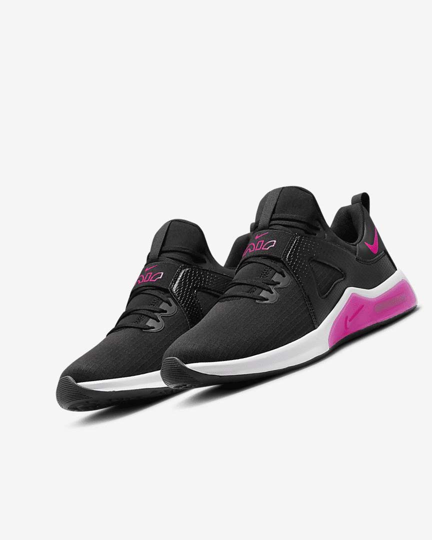 Black / White / Pink Women's Nike Air Max Bella TR 5 Training Shoes | UK5450