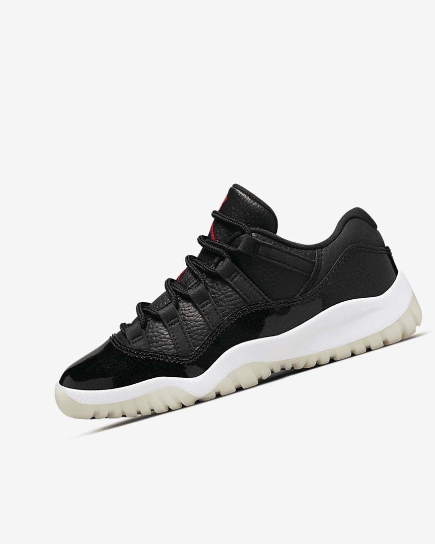 Black / White / Red Boys\' Nike Air Jordan 11 Retro Low Basketball Shoes | UK5035