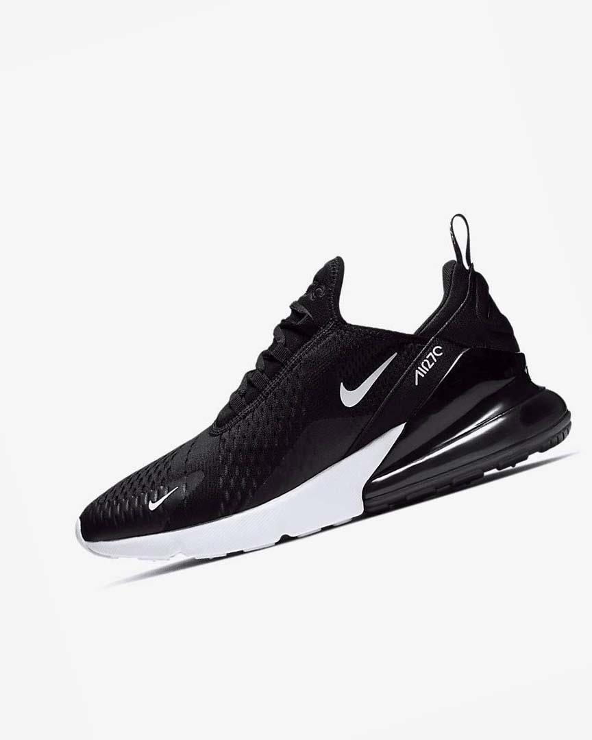 Black / White / Red / Dark Grey Men\'s Nike Air Max 270 Casual Shoes | UK4658