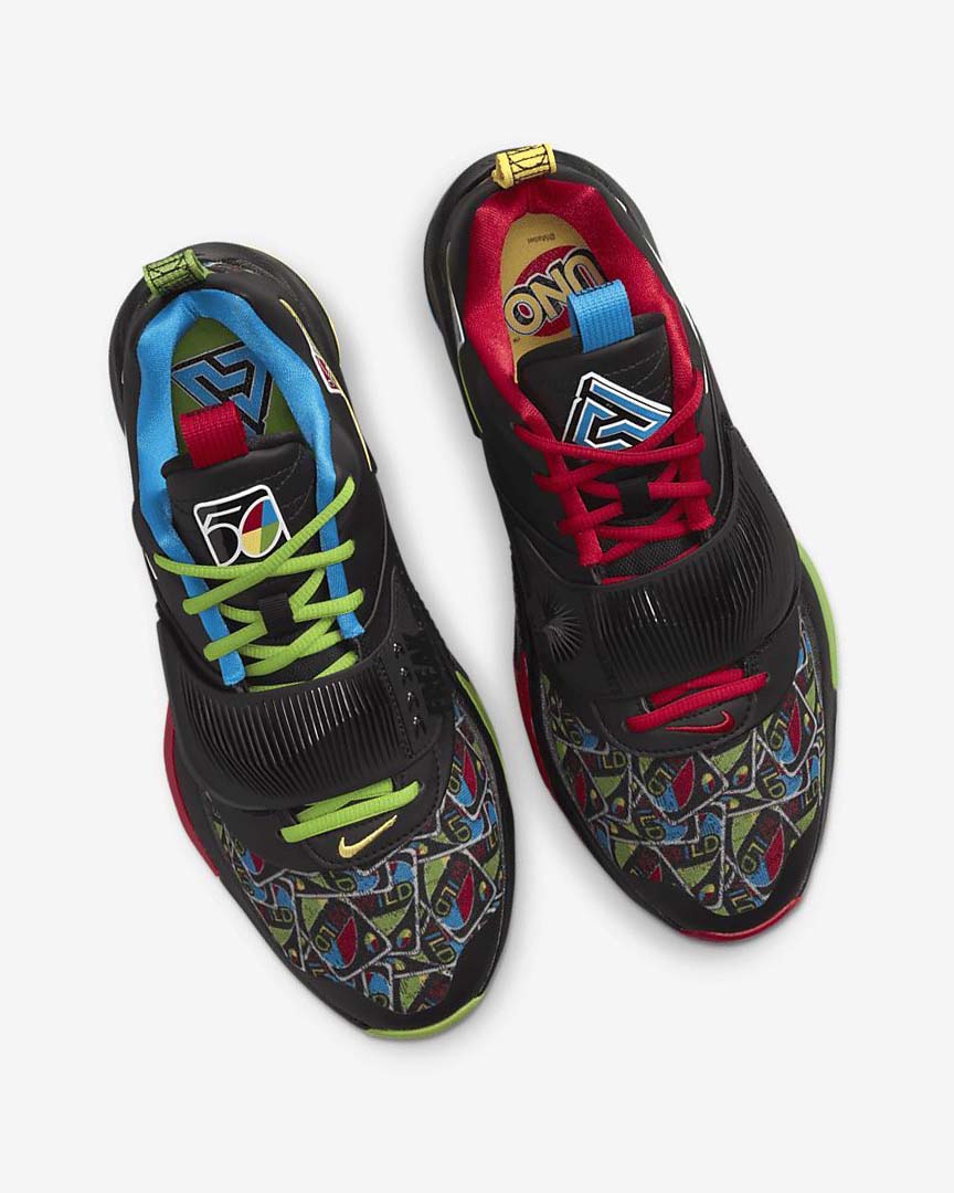 Black / White / Red / Green Women's Nike Zoom Freak 3 Basketball Shoes | UK5103