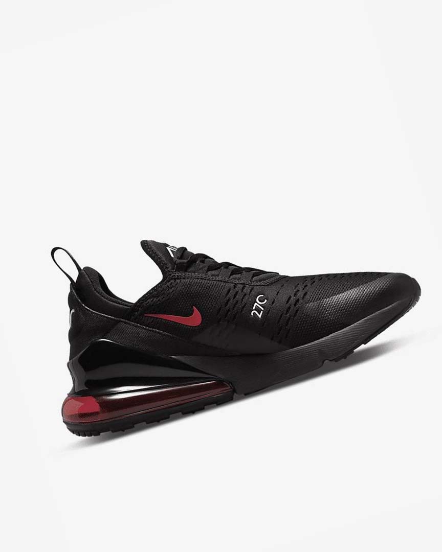 Black / White / Red Men's Nike Air Max 270 Casual Shoes | UK4871