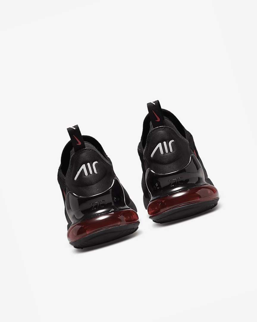 Black / White / Red Men's Nike Air Max 270 Casual Shoes | UK4871