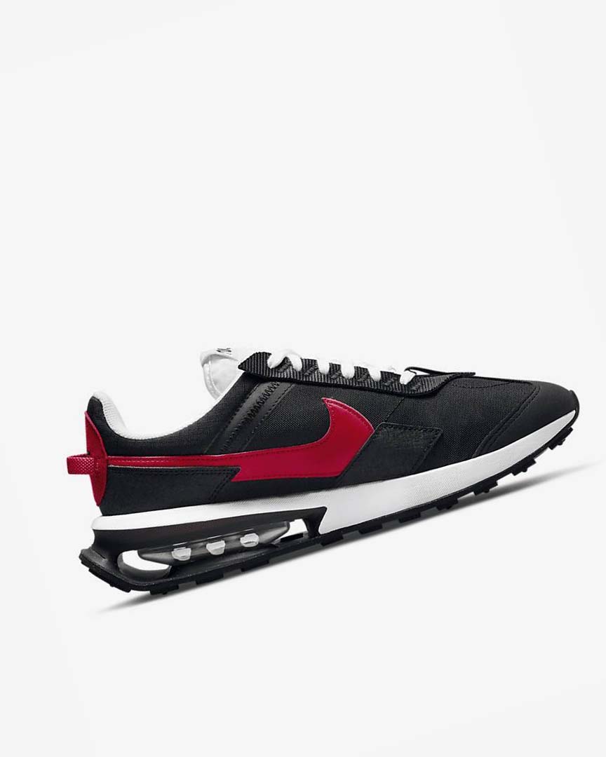 Black / White / Red Men's Nike Air Max Pre-Day Sneakers | UK3183