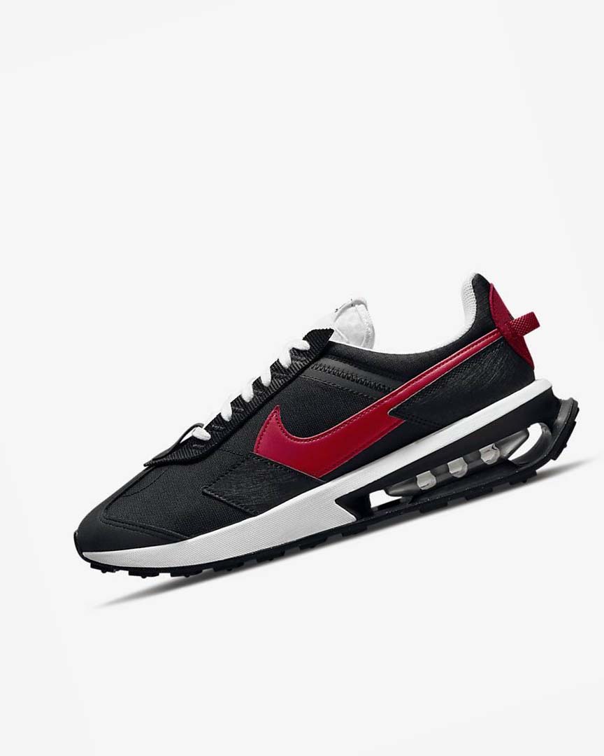 Black / White / Red Men\'s Nike Air Max Pre-Day Sneakers | UK3183