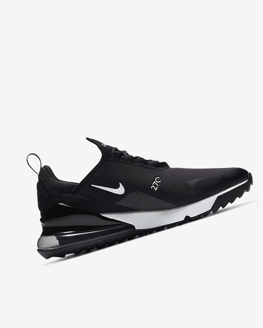 Black / White Women's Nike Air Max 270 G Golf Shoes | UK5317