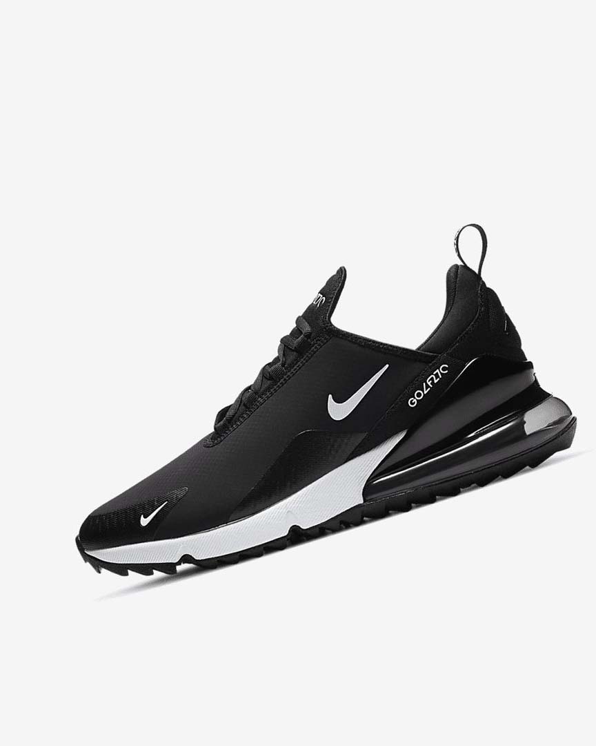 Black / White Women\'s Nike Air Max 270 G Golf Shoes | UK5317