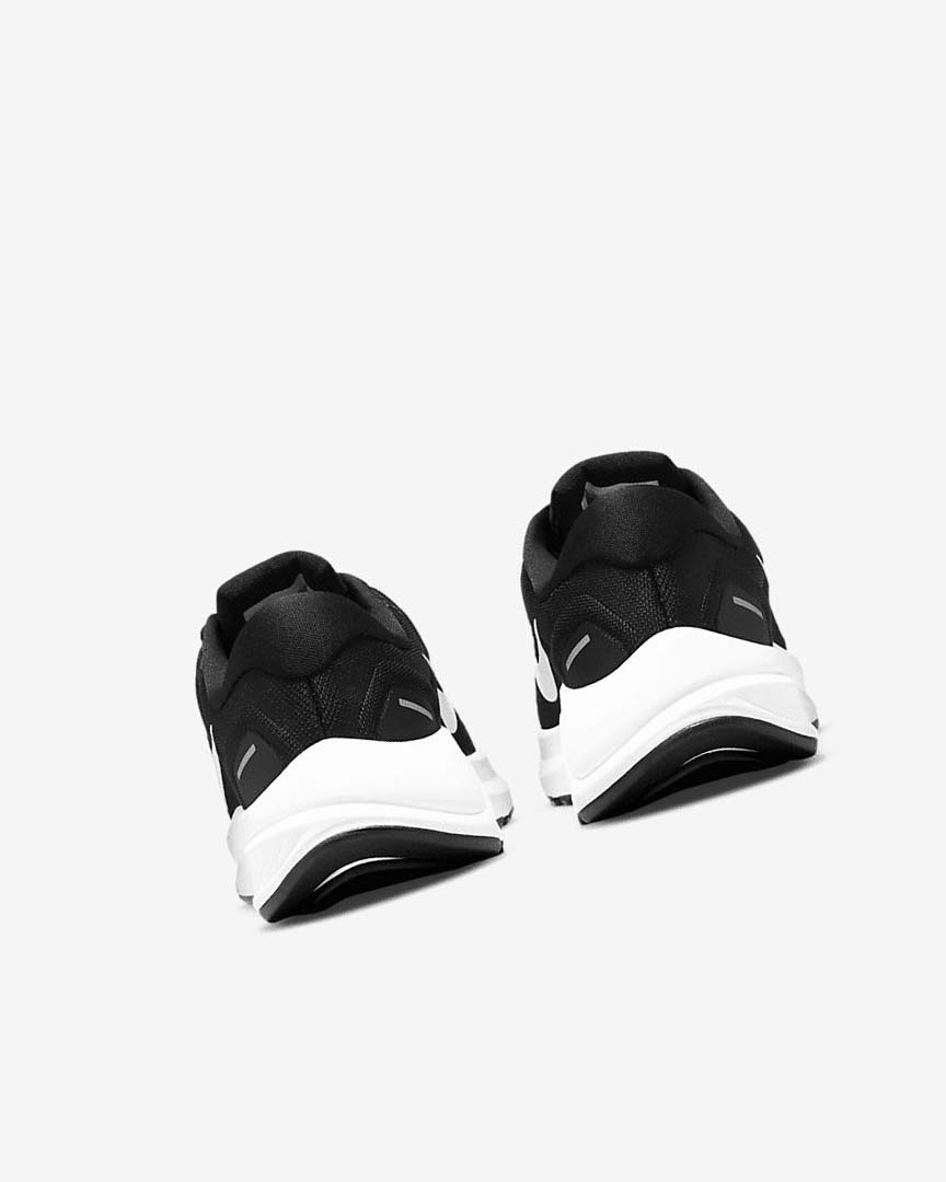 Black / White Women's Nike Air Zoom Structure 24 Running Shoes | UK2605