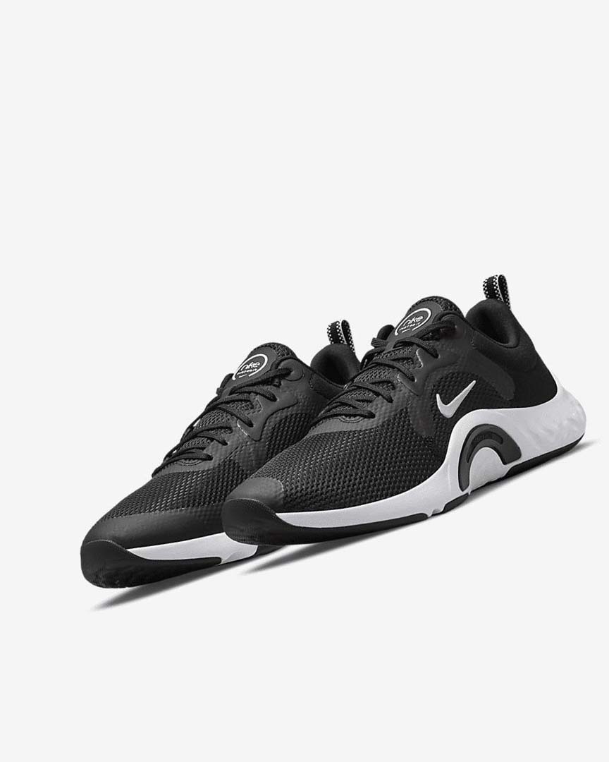 Black / White Women's Nike Renew In-Season TR 11 Training Shoes | UK4862