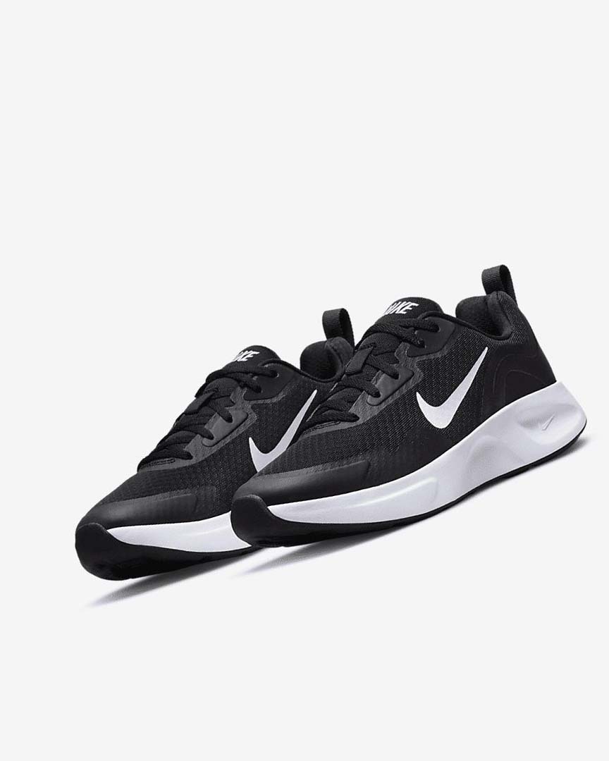 Black / White Women's Nike Wearallday Sneakers | UK2434